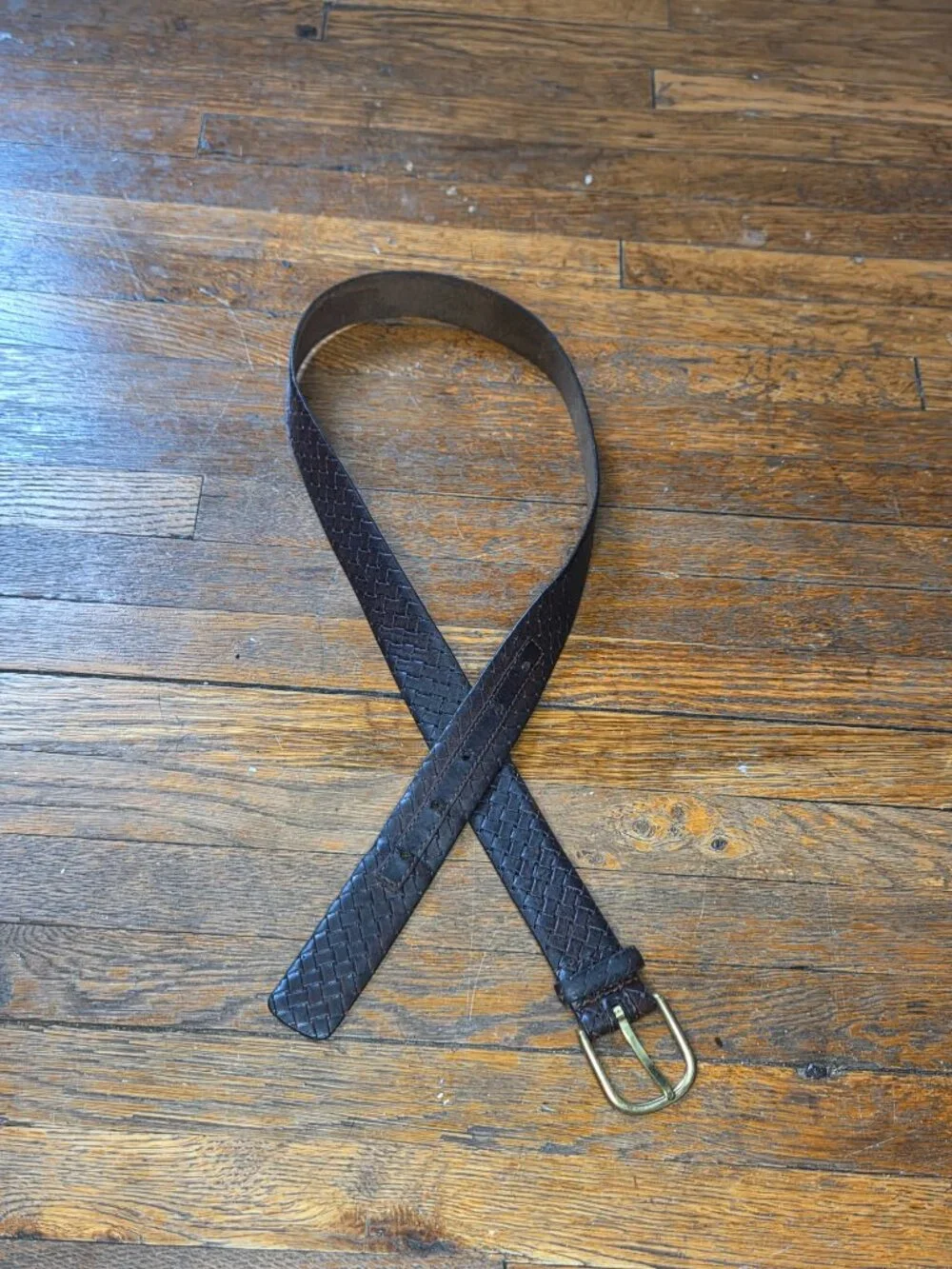Embossed Full Grain Leather Belt
